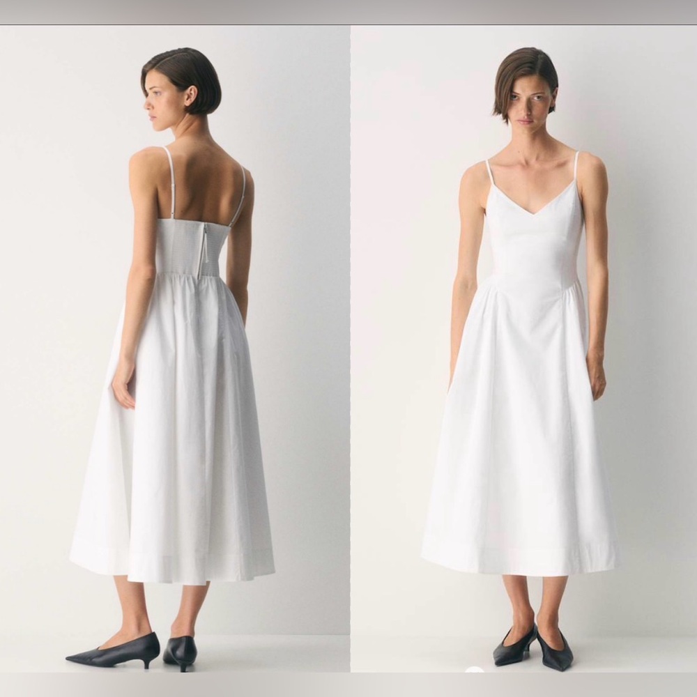 Babaton Technique Poplin Maxi Dress Sz 0 Light Blue - Picture 11 of 15